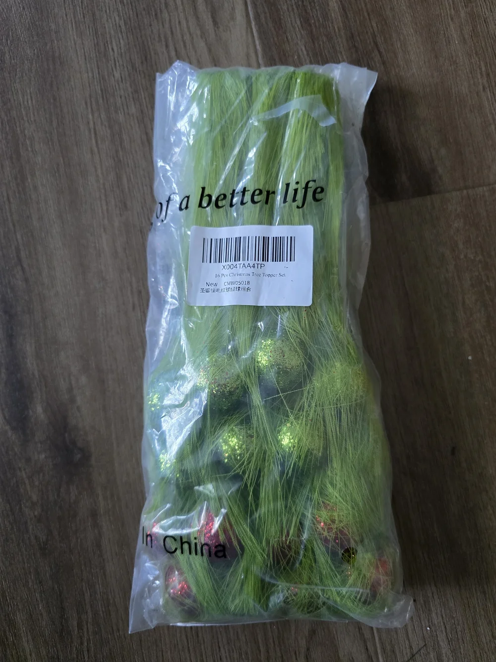 Lime Green Feather Christmas Pick Ornaments - Set of Decorative Sprays. 16. NWT.